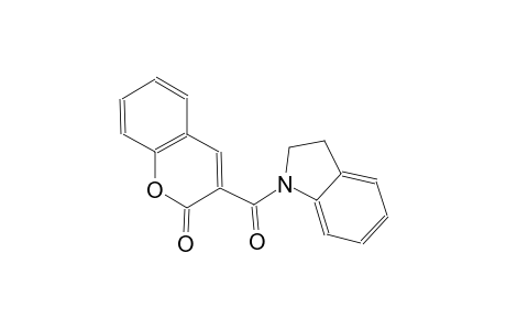 3-(2,3-dihydro-1H-indol-1-ylcarbonyl)-2H-chromen-2-one