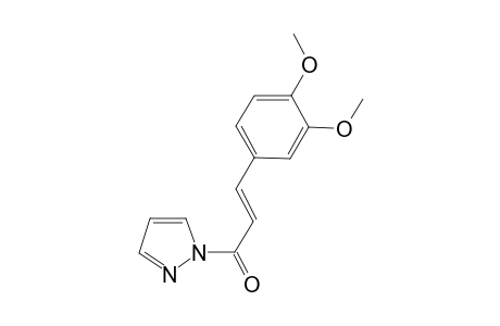 1-[(2E)-3-(3,4-dimethoxyphenyl)-2-propenoyl]-1H-pyrazole