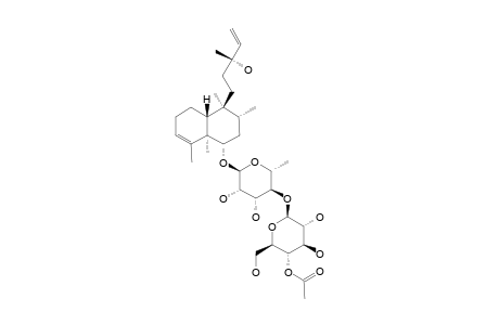 (6-S,13-S)-6-O-[4-O-ACETYL-BETA-D-GLUCOPYRANOSYL-(1->4)-ALPHA-L-RHAMNOPYRANOSYL]-CLERODA-3,14-DIENE-13-OL