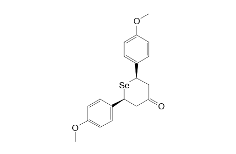 R-2,cis-6-Di-para-anisyl-selenan-4-on