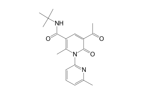 3-ACETYL-5-(tert-BUTYLCARBAMOYL)-6-METHYL-1-(6-METHYL-2-PYRIDYL)-2(1H)-PYRIDONE