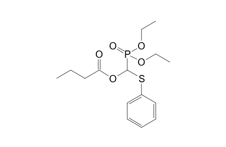 .alpha.-Propylcarbonyloxy-.alpha.-(diethoxyphosphinyl)methyl phenyl sulfide