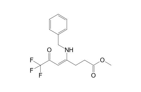 Methyl 4-benzylamino-6-oxo-7,7,7-trifluoro-4-heptenoate