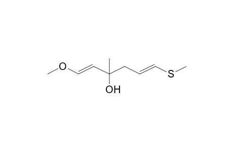 (1E,5E)-1-Methoxy-3-methyl-6-(methylsulfanyl)-1,5-hexadien-3-ol