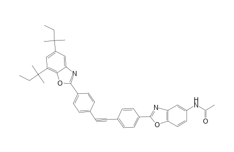 Acetamide, N-[2-[4-[2-[4-[5,7-bis(1,1-dimethylpropyl)-2-benzoxazolyl]phenyl]ethynyl]phenyl]-5-benzoxazolyl]-