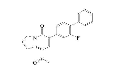 8-Acetyl-6-(2-fluoro-[1,1'-biphenyl]-4-yl)-2,3-dihydroindolizin-5(1H)-one