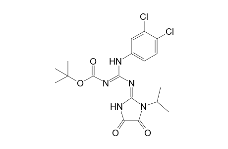 N-(3,4-Dichlorophenyl)-N'-(1-isopropyl-4,5-dioxoimidazolidin-2-ylidene)-N"-[(t-butyl)oxycarbonyl]-guanidine