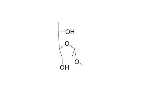 Methyl 2,6-dideoxy-.beta.-L-xylofuranoside