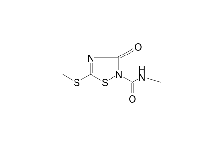 N-methyl-5-(methylthio)-3-oxo-delta4-1,2,4-thiadiazoline-2-carboxamide