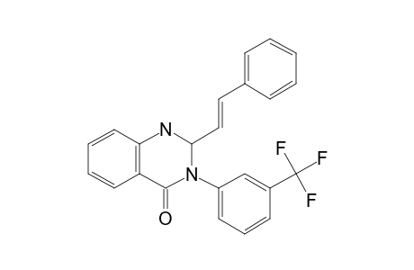 2-[(E)-2-phenylethenyl]-3-[3-(trifluoromethyl)phenyl]-1,2-dihydroquinazolin-4-one