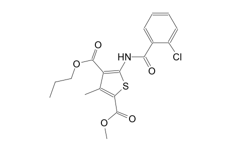 2-methyl 4-propyl 5-[(2-chlorobenzoyl)amino]-3-methyl-2,4-thiophenedicarboxylate