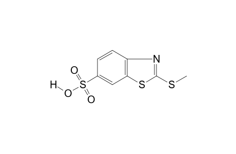 2-(methylthio)-6-benzothiazolesulfonic acid