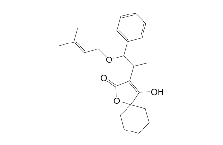 4-Hydroxy-3-[1'-methyl-2'-(3""-methylbut-2""-enyloxy)-2'-phenyl]ethyl-1-oxaspiro[4.5]dec-3-en-2-one