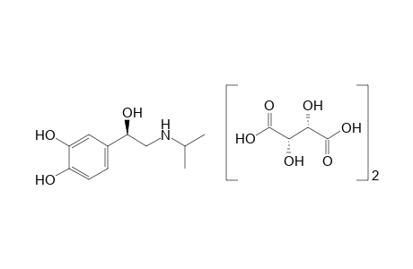 D-3,4-dihydro-alpha-[(isopropylamino)methyl]benzyl alcohol, D-tartrate (1:2) (salt)