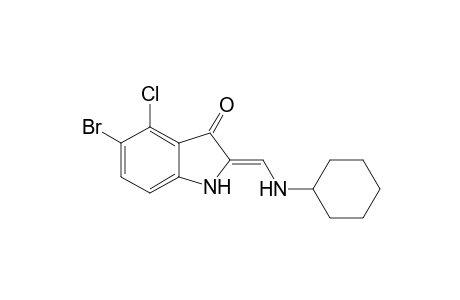 5-Bromo-4-chloro-2-cyclohexylaminomethylene-1,2-dihydro-indol-3-one