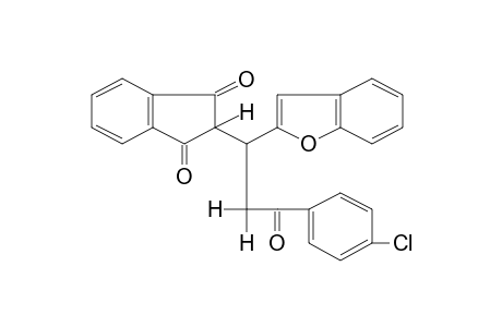 2-[1-(2-benzofuranyl)-2-(p-chlorobenzoyl)ethyl]-1,3-indandione