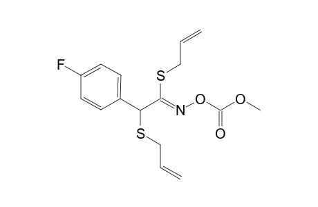 1,2-Diallylthio-1-(methoxycarbonyloxyimino)-2-(4-fluorophenyl)ethane