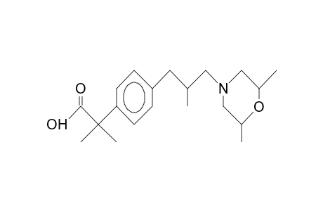 Benzeneacetic acid, 4-[3-(2,6-dimethyl-4-morpholinyl)-2-methylpropyl]-.alpha.,.alpha.-dimethyl-, cis-