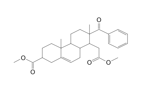 7-Benzoyl-8-methoxycarbonylmethyl-4a,7-dimethyl-1,2,3,4,4a,4b,5,6,7,8,8a,9-dodecahydro-phenanthrene-2-carboxylic acid, methyl ester