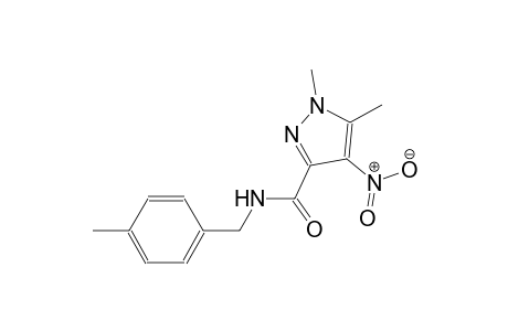 1,5-dimethyl-N-(4-methylbenzyl)-4-nitro-1H-pyrazole-3-carboxamide