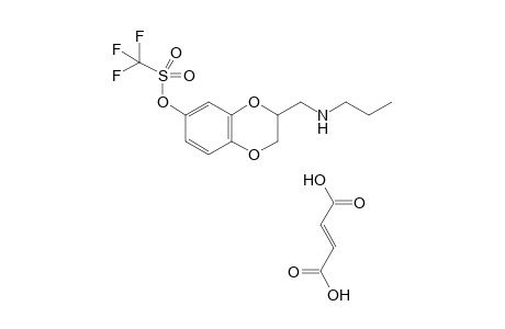 3-[(Propylamino)methyl]-2,3-dihydro-1,4-benzodioxin-6-yl trifluoromethanesulfonate fumaric acid salt