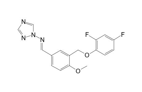 N-((E)-{3-[(2,4-difluorophenoxy)methyl]-4-methoxyphenyl}methylidene)-1H-1,2,4-triazol-1-amine