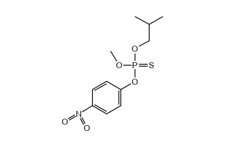 Phosphorothioic acid, o-isobutyl o-methyl o-p-nitrophenyl ester