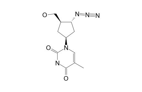 3'-AZIDO-6'-CARBA-2',3'-DIDEOXYTHYMIDINE;CARBA-AZT