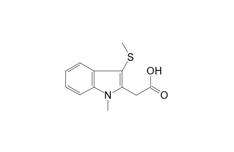 1H-Indole-2-acetic acid, 1-methyl-3-(methylthio)-