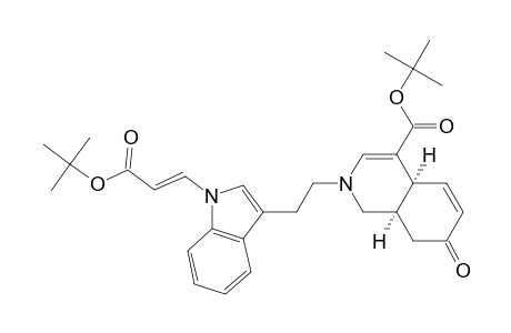 4-Isoquinolinecarboxylic acid, 2-[2-[1-[3-(1,1-dimethylethoxy)-3-oxo-1-propenyl]-1H-indol-3-yl]ethyl]-1,2,4a,7,8,8a-hexahydro-7-oxo-, 1,1-dimethylethyl ester, [2(E),4a.alpha.,8a.alpha.]-(.+-.)-