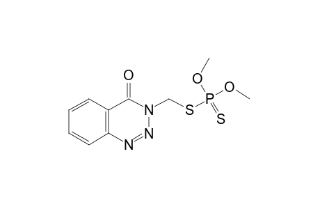 phosphorodithioic acid, O,O-dimethyl ester, S-ester with S-(mercaptomethyl)-1,2,3-benzotriazin-4(3H)-one