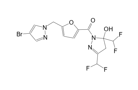 1-{5-[(4-bromo-1H-pyrazol-1-yl)methyl]-2-furoyl}-3,5-bis(difluoromethyl)-4,5-dihydro-1H-pyrazol-5-ol