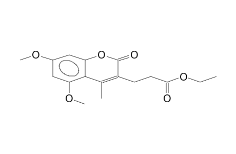 3-Ethoxycarbonylethyl-5,7-dimethoxy-4-methyl-coumarin