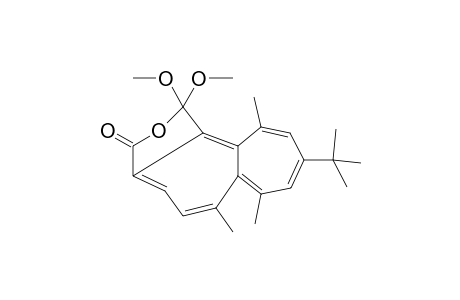 9-tert-Butyl-1,1-dimethoxy-6,7,11-trimethylheptaleno[1,2-c]furan-3(1H)-one