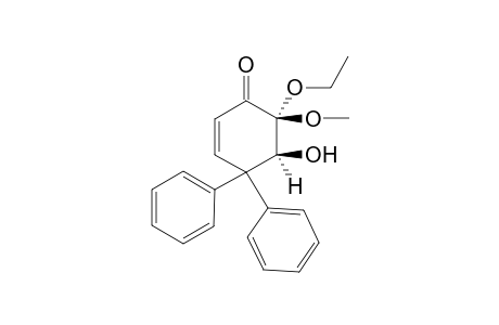 5,6-Epoxy-4,4-diphenyl-6-methoxy-2-cyclohexen-1-one .alpha.-keto ketal