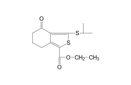 3-(isopropylthio)-4-oxo-4,5,6,7-tetrahydrobenzo[c]thiophene-1-carboxylic acid, ethyl ester
