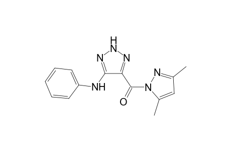 (3,5-Dimethyl-1H-pyrazol-1-yl)-(5-phenylamino-2H-1,2,3-triazol-4-yl)methanone