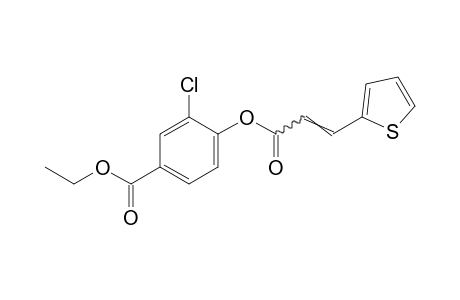 2-thiopheneacrylic acid, ester with 3-chloro-4-hydroxybenzoic acid, ethyl ester