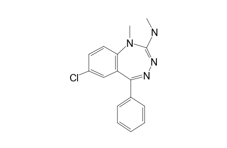 1H-1,3,4-Benzotriazepin-2-amine, 7-chloro-N,1-dimethyl-5-phenyl-