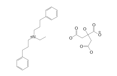 3,3'-diphenyl-N-ethyldipropylamine, citrate(1:1) (salt)