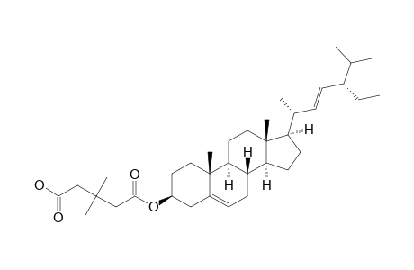 5-OXO-5-[(3-BETA,22E)-STIGMASTA-5,22-DIEN-3-YLOXY]-3,3-DIMETHYLPENTANOIC-ACID