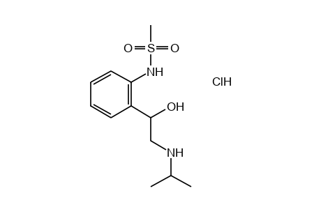 2'-[1-hydroxy-2-(isopropylamino)ethyl]methanesulfonanilide, hydrochloride