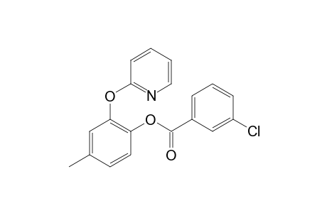 4-Methyl-2-(pyridin-2-yloxy)phenyl 3-chlorobenzoate