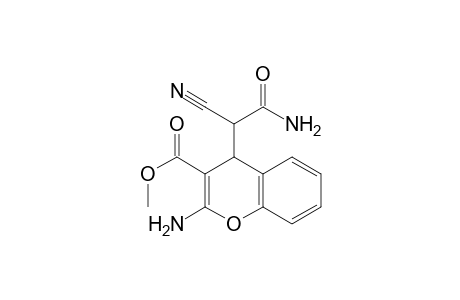 Methyl 2-amino-4-(2-amino-1-cyano-2-oxoethyl)-4H-chromene-3-carboxylate