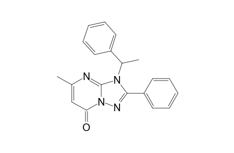 5-methyl-3-(a-methylbenzyl)-2-phenyl-3H-s-triazolo[1,5-a]pyrimidin-7-one