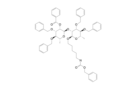 5-[(BENZYLOXYCARBONYL)-AMINO]-PENTYL-(2-O-BENZOYL-3,4-DI-O-BENZYL-ALPHA-L-RHAMNOPYRANOSYL)-(1->2)-3,4-DI-O-BENZYL-ALPHA-L-RHAMNOPYRANOSIDE