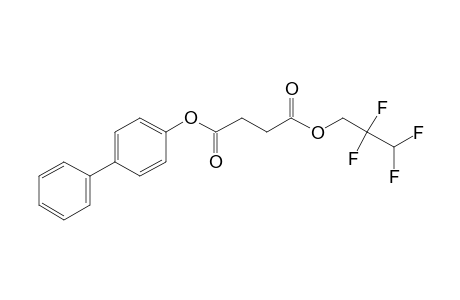 Succinic acid, 2,2,3,3-tetrafluoropropyl 4-biphenyl ester