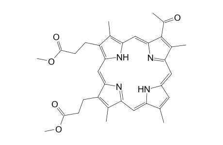 21H,23H-Porphine-2,18-dipropanoic acid, 7-acetyl-3,8,13,17-tetramethyl-, dimethyl ester