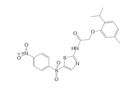 acetamide, 2-[5-methyl-2-(1-methylethyl)phenoxy]-N-[5-[(4-nitrophenyl)sulfonyl]-2-thiazolyl]-