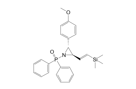 N-DIPHENYLPHOSPHINOYL-2-(BETA-TRIMETHYLSILYL)-VINYL-3-(PARA-METHOXY)-PHENYL-AZIRIDINE